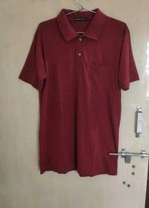 Red Colour Polo T-shirt