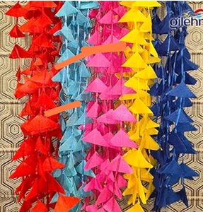 4 Triangle Cloth Garland For Diwali Decorations