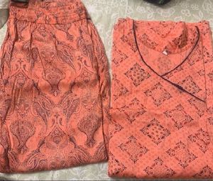 Side Slit A Line Kurta Set