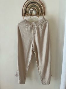 Beige Casual Pants