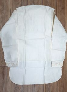 Jacket Kurta Pajama Chudidar Set (Cream)🛍