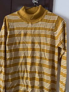 Striped Turtleneck Sweater