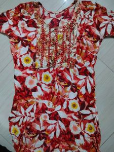 Floral Print Kurta