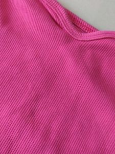 Pink Sleeveless Crop Top