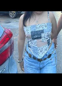 Patchwork Corset Top