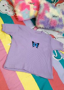 Lavender Crop Top 🎀🤌
