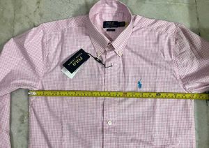 POLO RALPH LAUREN LIGHT PINK CHECK SHIRT L(40)
