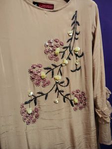 Party Wear Embroidery Designer Kurta Inner Attache