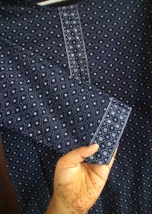 Dark Blue Cotton Kurti 💙