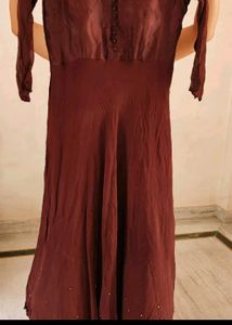 Floor Touch  Drape Suit And Gown