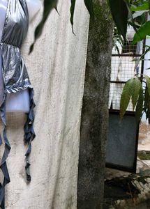 I. Silver Halter Top