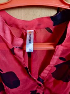 Pink Apple Print Top