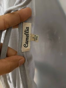 CUT-OUT GREY DRESS