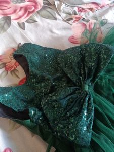 Green Sequin Party Dress