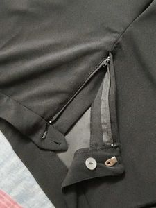 Black Flare Leg Trousers