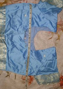 Sky Blue Saree Blouse
