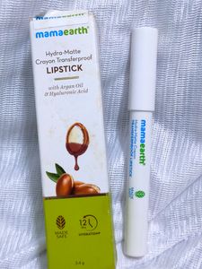 Mamaearth Hydra-Matte Crayon Transferproof Lipstick with Argan Oil & Hyaluronic Acid - 05 Cappuccino Brown