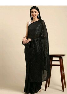 BRAND NEW DESIGNS SAREE WITH ATTACH BLOUSE PIECE
