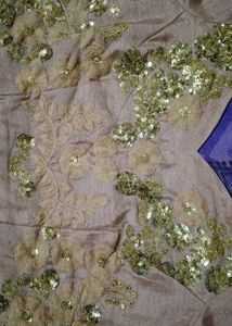 Net Sequence Saree