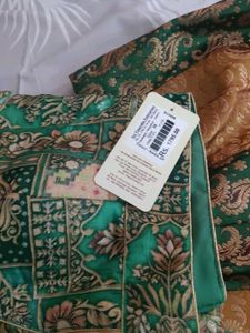 Embroidered Green and gold lehenga choli
