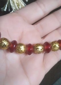 Red &amp; Gold Necklace