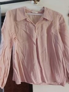 Pink Button-Down Long Sleeve Shirt