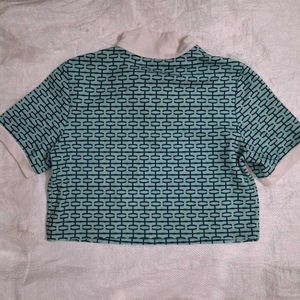 Patterned Crop Top
