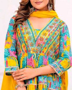 (Our New Bestselling) Colorful Anarkali Suit Set