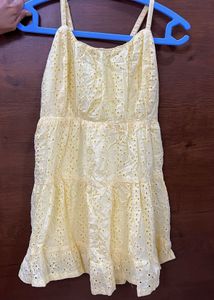 Yellow Eyelet Sundress