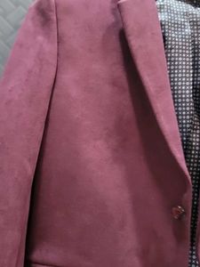 Burgundy Velvet Blazer - Stylish &amp; Unique