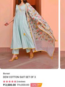 Bunaai Kurta Set 3 Size L