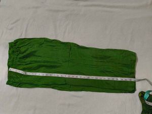 Green Banarasi Silk Fabric