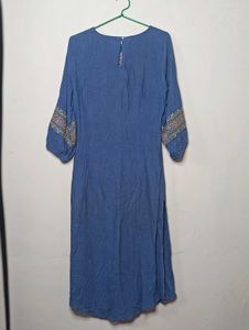 pretty dress with embroidery floral detailing
