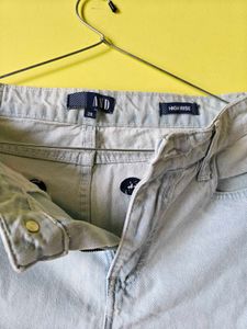 Chalk Wash Straight-Cut Denims