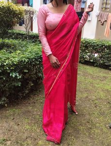 Pink Saree For Parties