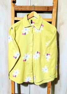Floral Print Button-Down Shirt size-40
