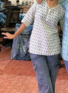 White Short Kurti