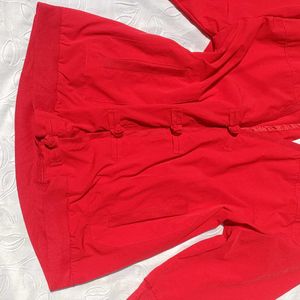 Imported Red Button-Front Jacket ♥️