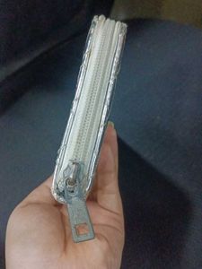 Silver Quilted Wallet