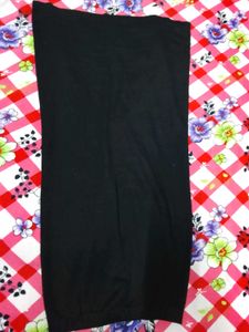 Black Maxi Skirt with Slit