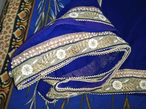 Heavy Embroidery Work Saree