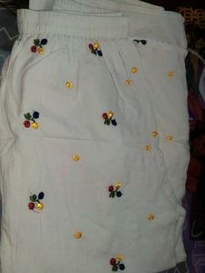 Embroidered White Kurta