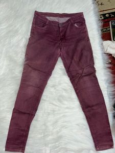 Mauve Zola Skinny Denim Pants