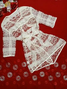 Lace Cover-Up Sweater🤍