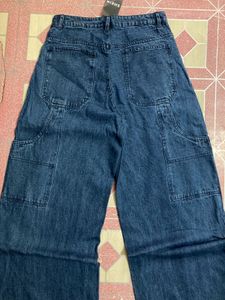 Wide Leg Denim Jeans