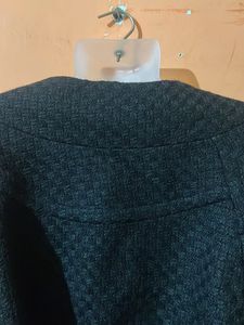 Elegant Black Belted Jacket