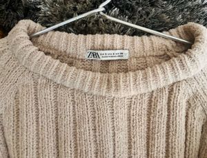 Zara Knit Peplum Sweater