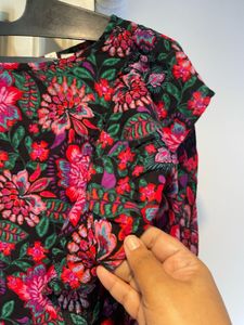 Floral Ruffle Top