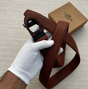 COACH MENS PREMIUM AUTO LOCK BELT WITH BOX