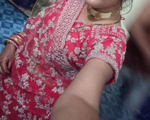 Red Color Net Saree Party Wear